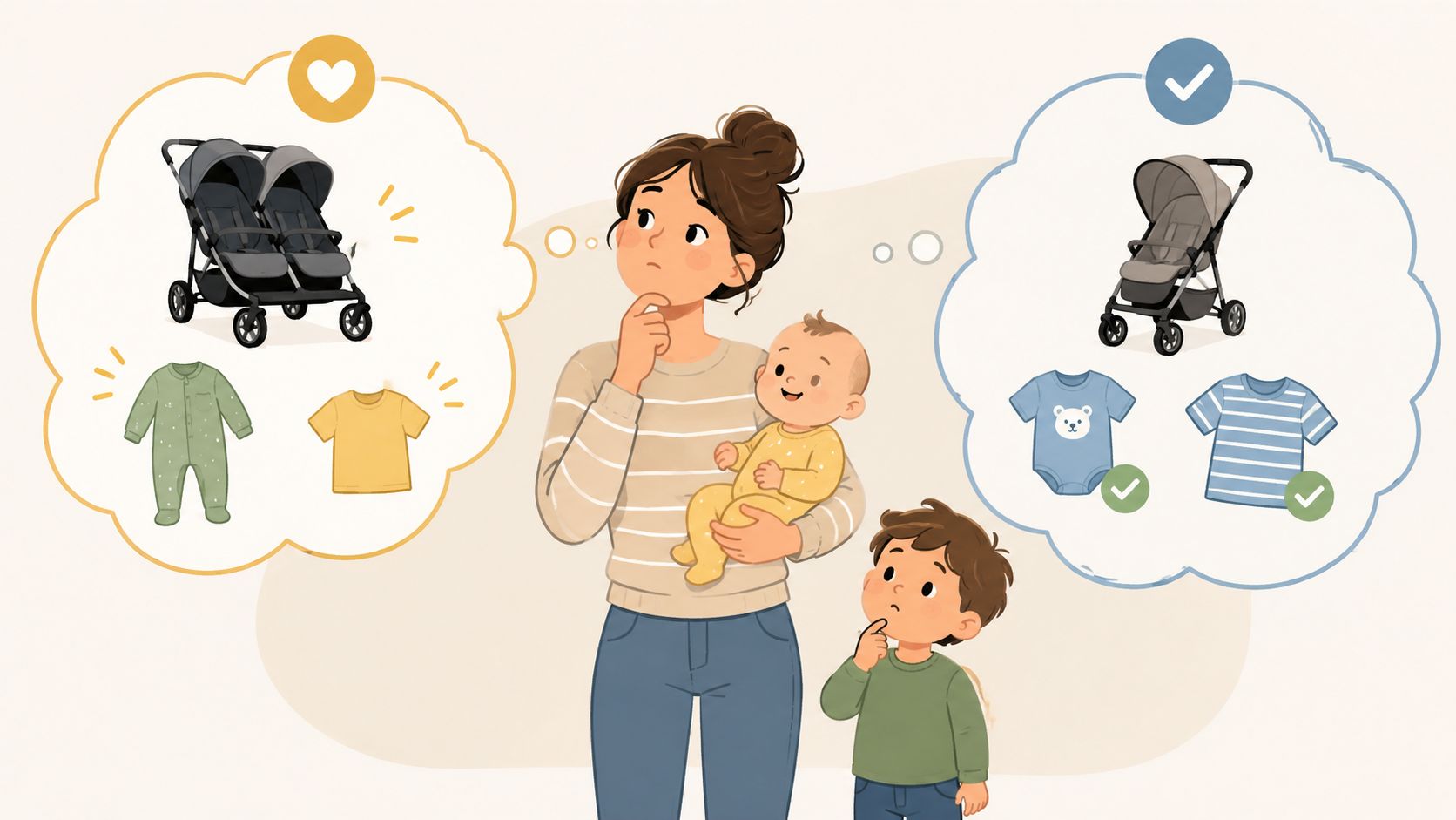 Identifier les vrais nouveaux besoins pour deux enfants