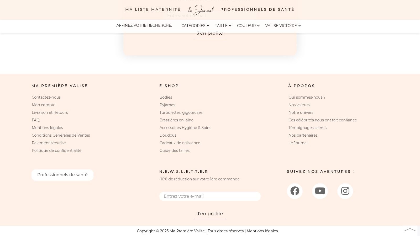 MaPremiereValise : la liste exacte de votre maternité