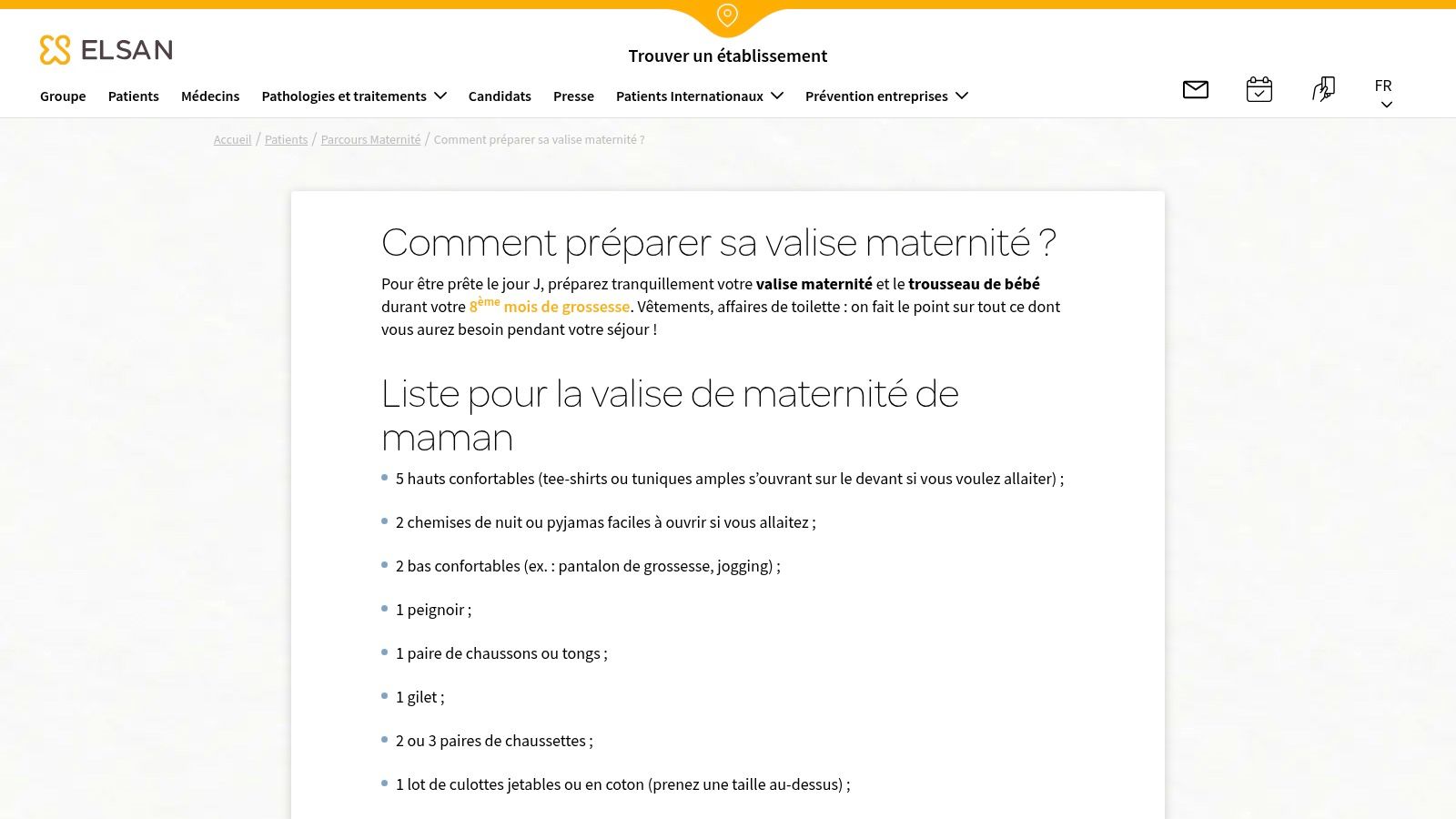 ELSAN : la vision du réseau de maternités