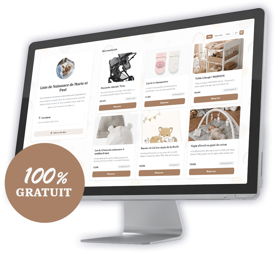 Une liste de naissance